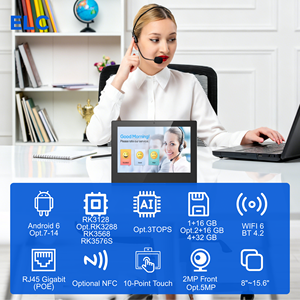OEM L Shape 10.1 Inch Touch Screen Customer Feedback Evaluator Restaurant Ordering Rj45 Optional POE NFC Desktop Android <strong>Tablet</strong> - Product Image 4