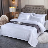 Vente en gros directe d'usine, 100% coton, hôtel de luxe 5 étoiles Marriott, tissu jacquard tissé 300TC, ensembles de housses de couette en satin
