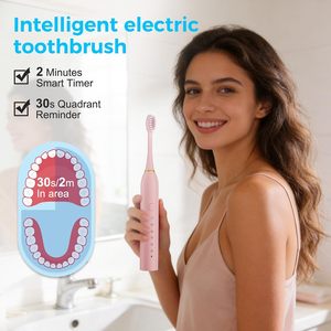 Cepillo de Dientes Eléctrico Portátil Recargable por USB, Ultrasónico, el Mejor para el Cuidado Bucal en Casa, Personalizado, Automático e Impermeable - Product Image 3