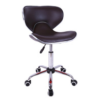 Chaise de bureau pivotante à 360°, matériau en cortex, design ergonomique, squelette en bois, réglable en hauteur, pour la maison/le bureau