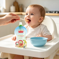 Custom Die-Cut Shape Baby Food Spout Pouch BPA Free Food Grade Infant Puree Squeeze Packaging Bag OEM Factory MOQ 5000