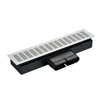 Grille de ventilation carrée moderne en aluminium pour registres d'air à paroi latérale Grille d'aération au sol