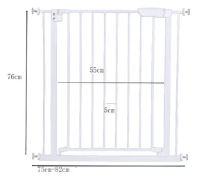 High Quality Baby Gate For Stairs Baby Fence Safety Protective Safety Gates Lockable Guard Barrier For Kids' Protection Part Of