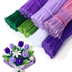 ของเล่นเด็ก DIY สร้างสรรค์ ท่อทำความสะอาดสีสันสดใส งานฝีมือ ก้านเชนิลล์ แท่งฟูฟ่อง ของเล่นเสริมพัฒนาการสำหรับเด็ก - Product Image 3