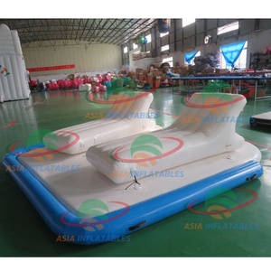 Inflatable Không Khí Mat, Inflatable Nổi Đảo Pool Float Thanh Nước Lười Biếng Sông Lounges - Product Image 3