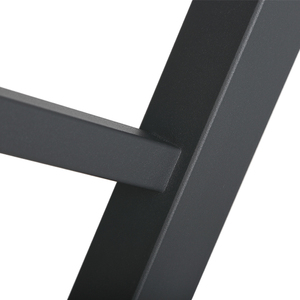 Calentador de toallas hidrónico calentado con <span class=keywords><strong>agua</strong></span> para baño cepillado negro Q195 de acero suave para secado de toallas - Product Image 3