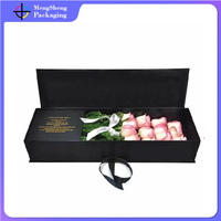 Carton de luxe Rose Pliable Coloré Enveloppe Forme Affichage Emballage Logo Personnalisé Haute Qualité Papier Fleur Boîte Cadeau