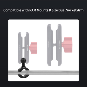 Support de <span class=keywords><strong>guidon</strong></span> en aluminium CNC Mechrig avec rotule de 1 pouce compatible avec le système RAM pour caméras de moto/vélo - Product Image 4