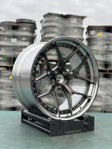 GVICHN roues de voiture de tourisme forgées 19 20 21 22 24 pouces 6061-T6 alliage roue de voiture de course personnalisé poli lèvre 2 pièces jantes - Product Image 2