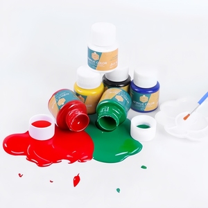 Gardez le sourire Non toxique 6 couleurs artiste <span class=keywords><strong>Gouache</strong></span> couleur <span class=keywords><strong>peinture</strong></span> ensemble pour débutants enfants papier <span class=keywords><strong>peinture</strong></span> - Product Image 3