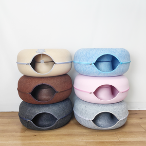 Nouvelle Tanière Écologique pour Chat en Feutre et Laine de Haute Qualité – Lit Tunnel Confortable et Douillet pour Chats - Product Image 6