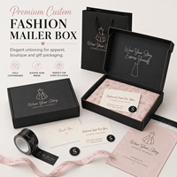 Boîtes d'expédition en carton ondulé personnalisées, boîtes d'expédition noires, logo personnalisé, emballage de boîte de lingerie pour sous-vêtements, boîte de vêtements avec sac en papier