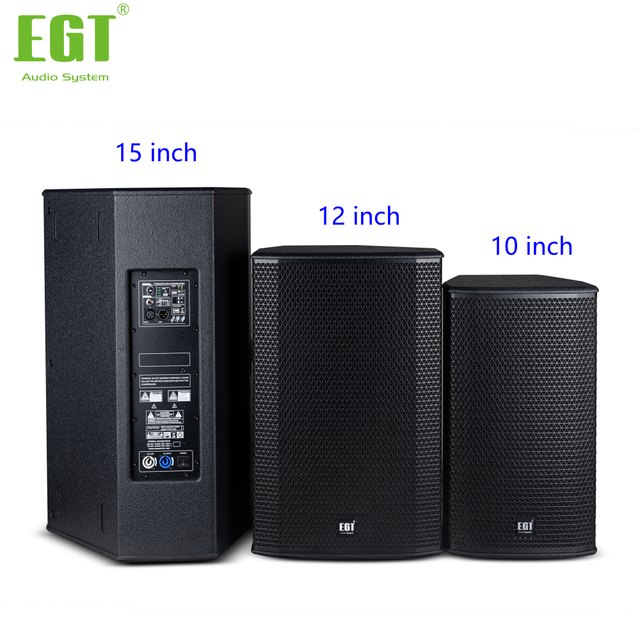 EGT GAX DSP Series Professional Active Speaker 10 12 15 Inch Powered Stage Monitor PA Sound System for Live Concert Church Event