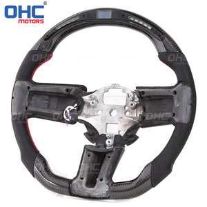 Volante de Fibra de Carbono con LED RPM para <span class=keywords><strong>Ford</strong></span> <span class=keywords><strong>Mustang</strong></span> <span class=keywords><strong>Shelby</strong></span> 2010 2011 2012 2013 2014 Volantes OHC Motors - Product Image 4