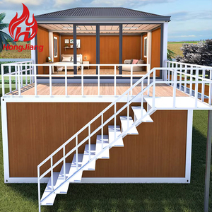 20フィート40フィートスチールサイズオプションプレハブ高級モダンカタールフラットパックヴィラ2 3 4ベッドルームハウスコンテナホームアパートメント - Product Image 2