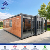 Maison conteneur préfabriquée extensible 3 chambres et cuisine, conforme aux normes australiennes, sans amiante, rapport NATA, résistante au vent de 150 km/h, disponible en 20, 30 et 40 pieds