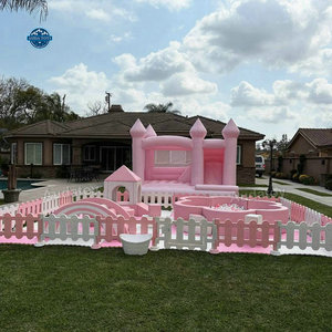 Ensemble d'équipement de jeu doux d'intérieur rose commercial de 16X16Feet Ensemble de jeu doux pour la location de fête softplay - Product Image 2