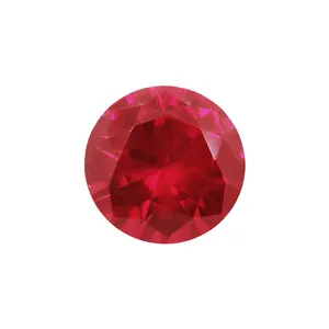 Directly sale 2.5mm round shape 5# ruby synthetic corundum machine rubi