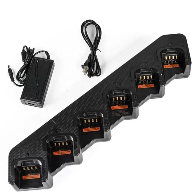 MCL32 for Walkie Talkie Multi-unit Six Way Charger Li-ion Battery Compatibility for /PD Series Radios IP51 Rated Max 2A Per