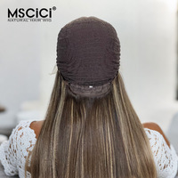 Perruque en dentelle transparente MSCICI 13x4, cheveux humains vierges vietnamiens, doux, naturels, lisses, sans colle, vente en gros, 100% cheveux humains