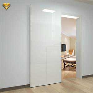 باب حظيرة حديث مقاوم للماء من الخشب الصلب والألياف الزجاجية لغرفة المعيشة الداخلية وانزلاق غرفة النوم - Product Image 3