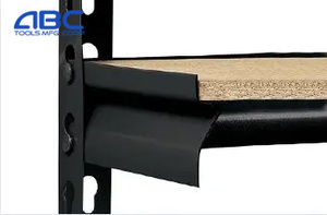 ABC 도구 대형 차고 선반 모듈식 중형 듀티 부티크 선반 모던 메탈 블랙 - Product Image 5