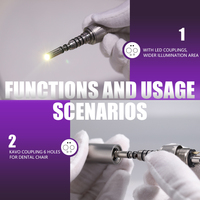 Tête d'accouplement rapide à 6 trous pour pièce à main KA VO-Tête de remplacement à fibre optique pour chirurgie dentaire stable et sans vibration