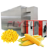 Four de séchage alimentaire automatique portable avec moteur, engrenage et PLC pour le séchage des épis et des grains de maïs