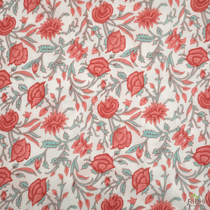 Vente chaude indien Floral main bloc imprimé 100% coton tissu tissu pour femmes vêtements rideaux artisanat sacs revêtements extérieurs - Product Image 1