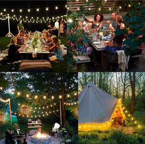 Guirlandes solaires 48ft E26 E27 Ip65 S14 Fairy Led String Lights Outdoor Holiday Decor Lighting Garden Christmas Patio Light - Product Image 6