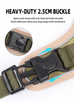 Harnais de luxe robuste anti-traction pour chien avec poignée, réfléchissant, réglable, en polyester, pour grands chiens, anti-éclatement, à attache rapide