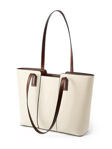 Bolso Tote de Cuero Genuino para Mujer, Elegante, Gran Capacidad, con Cierre Abierto, Versátil para Todas las Temporadas, Uso Diario y para Madres - Product Image 5