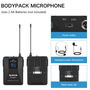 Microphone Offres Spéciales Bodypack microphone de <span class=keywords><strong>bonne</strong></span> <span class=keywords><strong>qualité</strong></span> microphone UHF longue distance de travail - Product Image 5