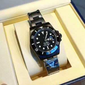 Montre personnalisée de haute qualité en acier inoxydable, résistante à l'eau 100 bars, aiguilles lumineuses, miroir saphir, chronographe - Product Image 3