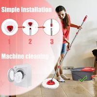 Tête de rechange pour vadrouille rotative en microfibre Tête de nettoyage pour vadrouille à plancher