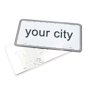 Personalizar <span class=keywords><strong>Qatar</strong></span> aluminio en relieve sublimación matrícula en blanco matrícula de coche con entrega rápida - Product Image 4