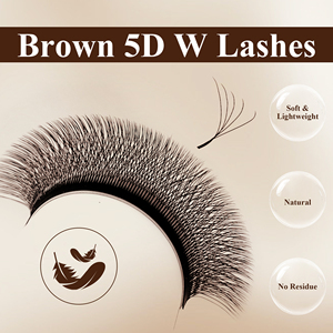 Vente en gros de plateaux d'extensions de <span class=keywords><strong>cils</strong></span> YY C D <span class=keywords><strong>M</strong></span> Marron, logo personnalisé, colorées, extensions de <span class=keywords><strong>cils</strong></span> 5D W, fournisseur de <span class=keywords><strong>cils</strong></span> Cilia 0.07 Clover Lash Supplies - Product Image 6