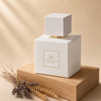 Flacons de parfum de luxe prêts à être expédiés, flacons de parfum avec boîte, 30 ml, 50 ml, 100 ml, verre mat rose vide avec bouchon doré/argenté