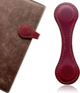 Marcador de lectura <span class=keywords><strong>artificial</strong></span> duradero en varios colores para amantes de los libros Clip de marcapáginas magnético de cuero genuino - Product Image 5