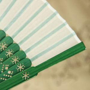 Natural Color Carved Bamboo Folding <b>Hand</b> <b>Fan</b> with Folk Art Design for Wedding Birthday Party Gift - Product Image 4