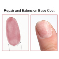 ICE NOVA 2 en 1 couche de base en fibre de verre sans hema 40 couleurs Gel nu personnalisable Salon Nail Art étendre renforcer les ongles en gros