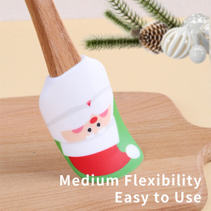 Tùy Chỉnh Giáng Sinh Theo Chủ Đề Silicone Thìa Gỗ Xử Lý Cấp Thực Phẩm Chịu Nhiệt Nướng Bánh Ngọt Các Tính NĂNG Bao Gồm Treo Lỗ - Product Image 3