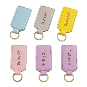 Wholesale Custom PU <b>Leather</b> Car Keychain Sublimation Logo Embossed Logo Personalized Brand Name <b>Key</b> <b>Chain</b> - Product Image 1