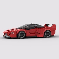 Set de Construcción de Coche de Carreras, Bloques de Construcción de Superauto, Juguete de Construcción en Stock, Venta Caliente