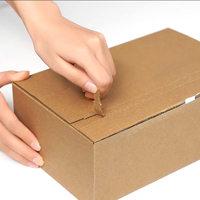 Dossiers en carton kraft durable personnalisés gaufrage poignée recyclable cartons de brownie vêtements et cadeaux emballage avec logo