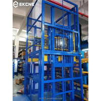 Vente directe d'usine, élévateur de marchandises hydraulique à double rail de guidage, sur mesure, 1,5t, élévateur de marchandises pour entrepôt