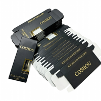 Boîte d'emballage pliable pour cartouche vide de 1 ml, avec fenêtre découpée et finition mate, en papier