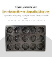 Plaque de cuisson antiadhésive personnalisée pour la pâtisserie, motif floral, en matériaux et revêtements importés, prix d'usine, vente en gros