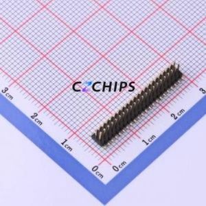 X1321WVS-2x22J-C40D53 Pin Header SMD,P=1.27mm Connector ( Pin Structure: 2x22P )( Pitch: 1.27mm )( Row Spacing: 1.27mm ) - Product Image 1