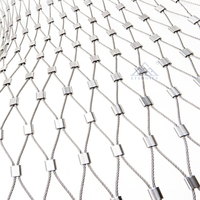 Câble de sécurité flexible en acier inoxydable tressé, filet en maille diamantée pour volière d'oiseaux, clôture pour animaux de zoo, découpé sur mesure